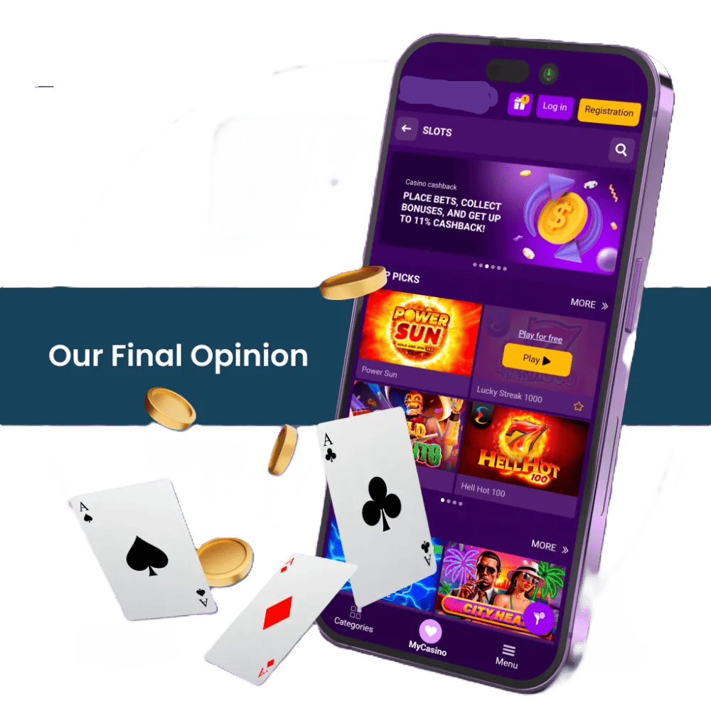 Showcase of VC77 mobile interface displaying user-friendly gaming dashboard