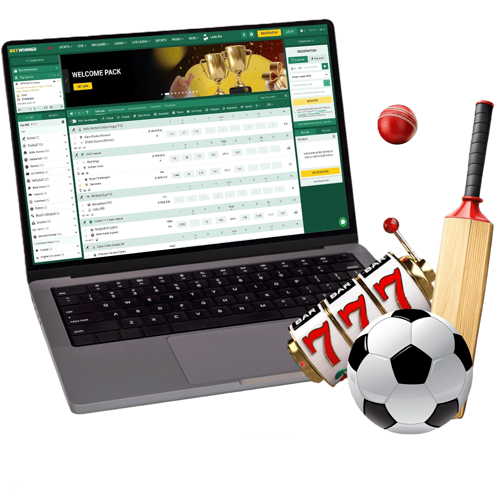 Collage depicting live betting action across various sports on VC77 platform