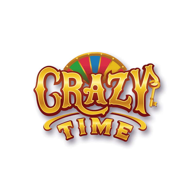 VC77 Crazy Time wheel mid-spin on live game-show featuring bright neon colours and dynamic action